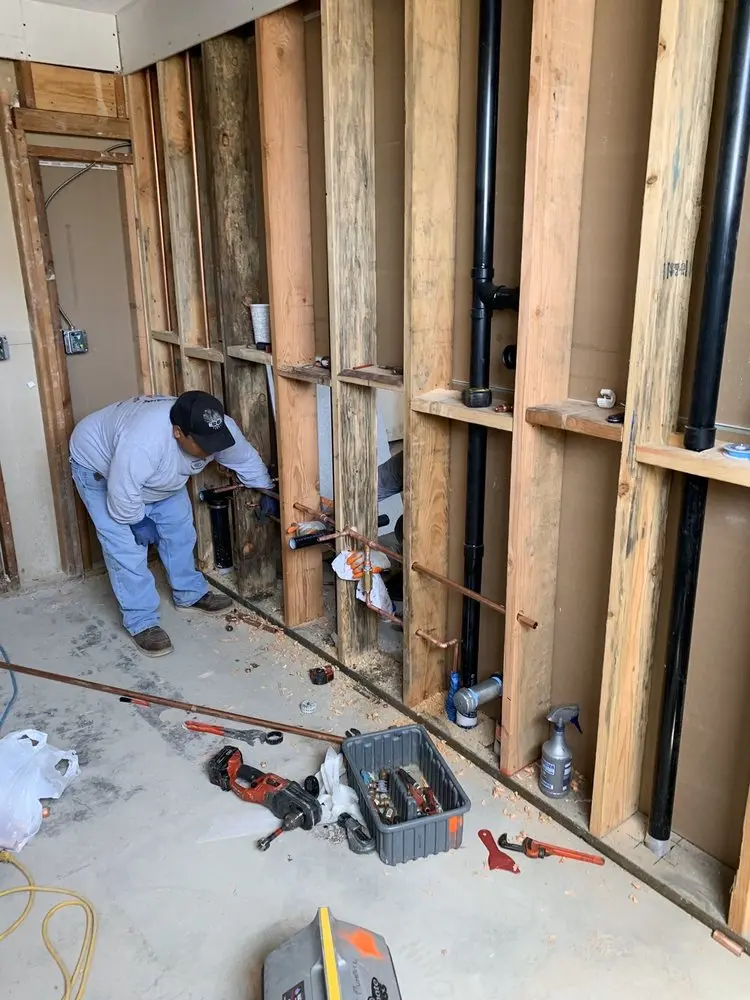 Commercial rough-in plumbing for Gas Line Repair in Jericho